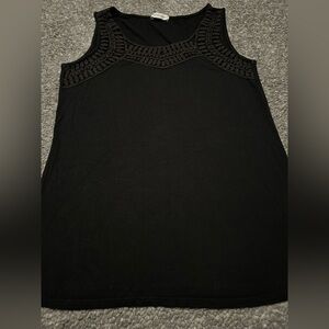 Chic Black Sleeveless Tank Top